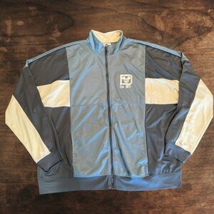 Walt Disney World Spirit Jersey Color Block Blue & White Full Zip Track Jacket